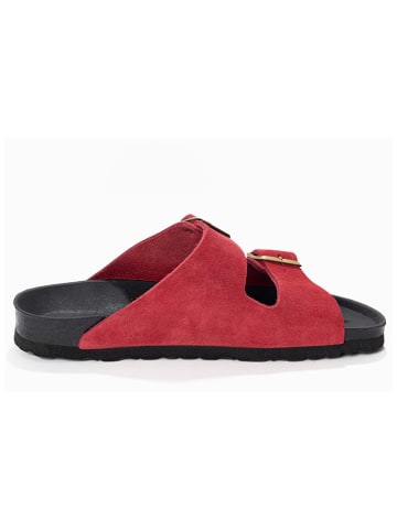 Sunbay Leren slippers rood