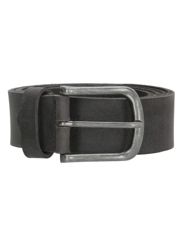 HIDE & STITCHES Leren riem zwart