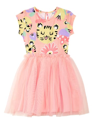 Denokids Kleid "Leo&Flowers" in Rosa