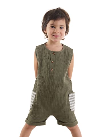 Denokids Overall "Playful Muslin" in Khaki