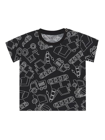 Denokids 2-delige outfit: "Vehicles" zwart