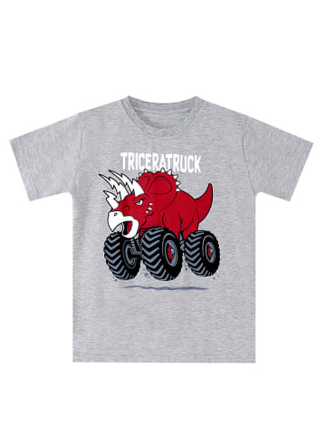 Denokids 2-delige outfit grijs/rood