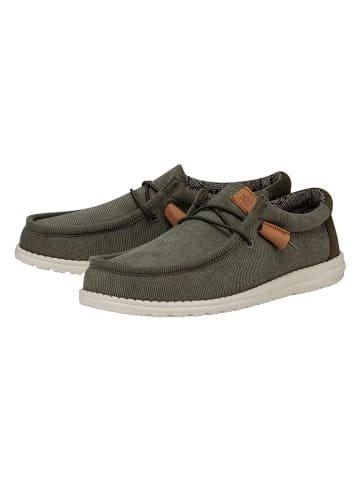 Hey Dude Slippersy "Wally Corduroy" w kolorze khaki