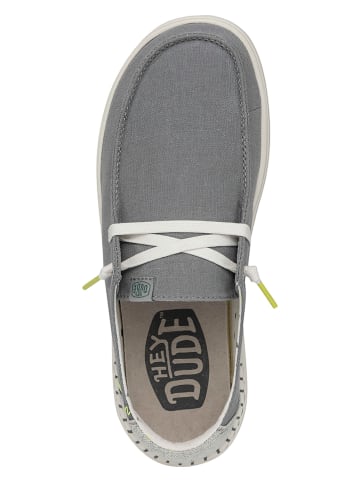 Hey Dude Slipper "Wendy Rise Chambray" in Grau