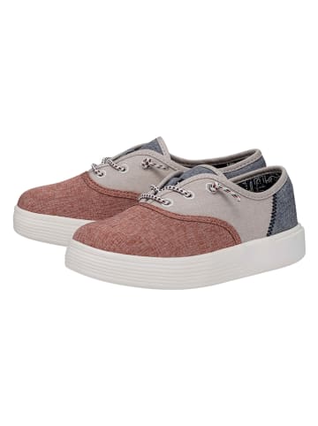Hey Dude Sneakers "Conway Youth Craft Linen" in Rot/ Weiß/ Blau