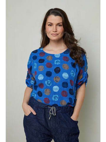 Curvy Lady Leinen-Shirt in Blau