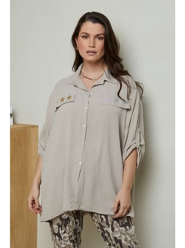 Curvy Lady Hemd in Beige