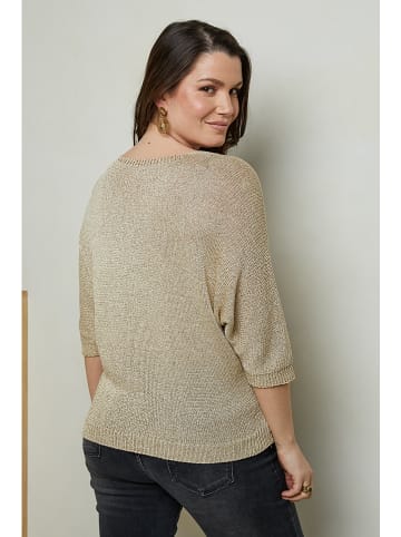 Curvy Lady Sweter w kolorze beżowym