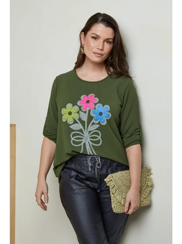 Curvy Lady Koszulka w kolorze khaki