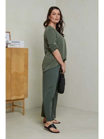 Curvy Lady 2-częściowy zestaw w kolorze khaki