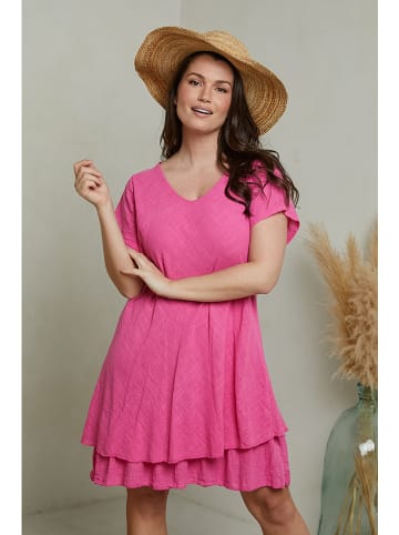 Curvy Lady Sukienka w kolorze różowym
