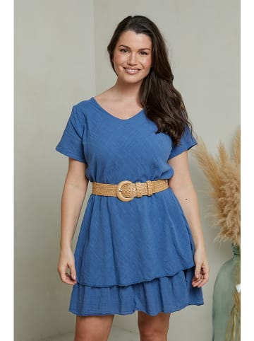 Curvy Lady Kleid in Blau