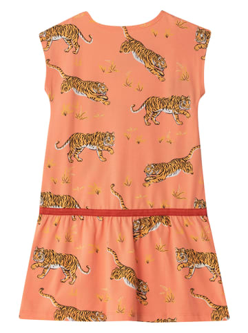 THE STRIPED CAT Sukienka w kolorze pomarańczowo-jasnobrązowym