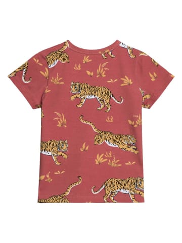 THE STRIPED CAT Shirt rood/lichtbruin