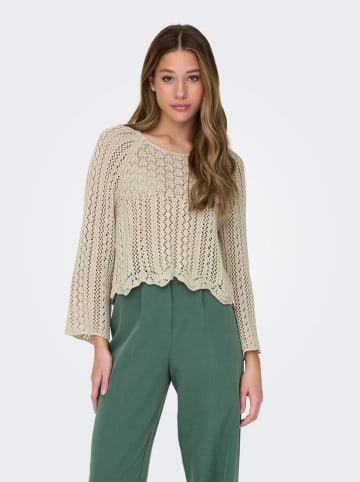 ONLY Sweter w kolorze beżowym