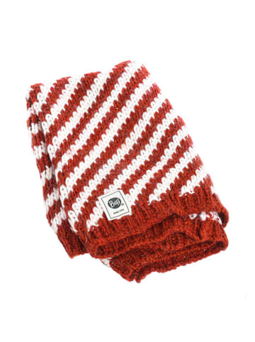 Buff Loop-Schal in Rot/ Weiß - (L)55 x (B)37 cm