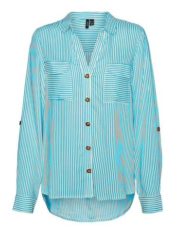 Vero Moda Blouse blauw/wit