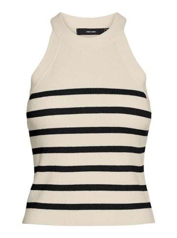 Vero Moda Stricktop in Beige/ Schwarz