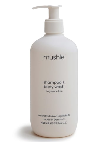 mushie 2-in-1 shampoo en douchegel "Fragrance Free", 400 ml