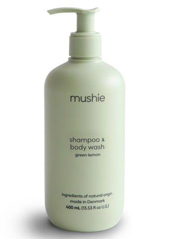 mushie 2-in-1 shampoo en douchegel "Green Lemon", 400 ml