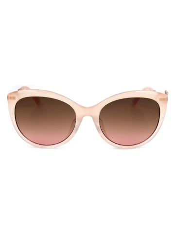 Swarovski Damskie okulary przeciwsłoneczne w kolorze jasnoróżowo-brązowym