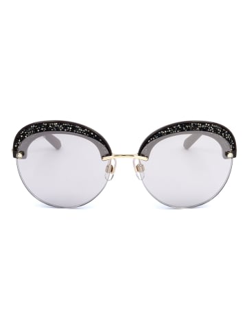 Swarovski Damskie okulary przeciwsłoneczne w kolorze złoto-szarym