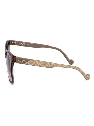 Liu Jo Damskie okulary przeciwsłoneczne w kolorze brązowo-jasnoróżowym