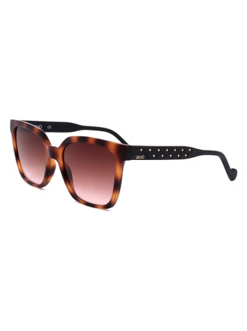 Liu Jo Damskie okulary przeciwsłoneczne w kolorze brązowo-czarnym