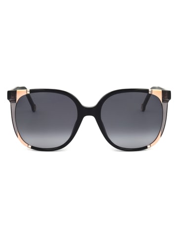 Carolina Herrera Damskie okulary przeciwsłoneczne w kolorze czarnym