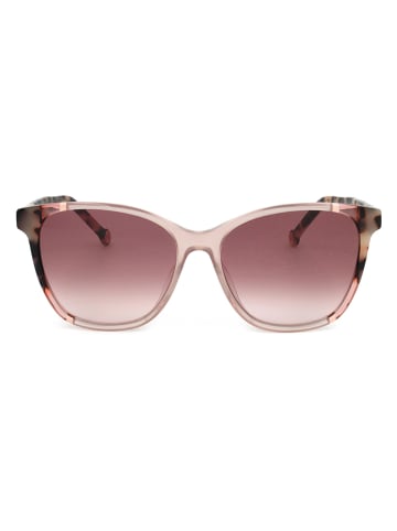 Carolina Herrera Damen-Sonnenbrille in Apricot/ Rosa
