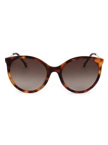 Carolina Herrera Damskie okulary przeciwsłoneczne w kolorze złoto-brązowym
