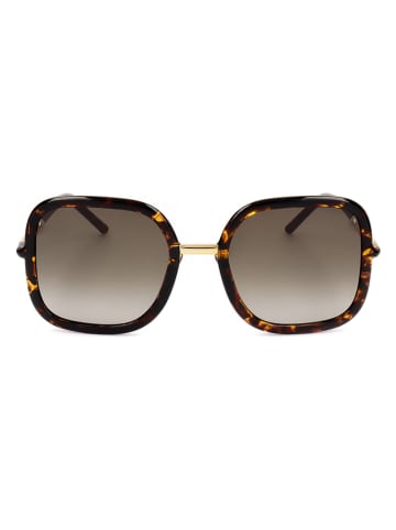 Carolina Herrera Damen-Sonnenbrille in Braun/ Gold