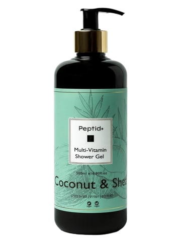 Peptid+ Żel pod prysznic "Coconut & Shea Multi Vitamin" - 500 ml