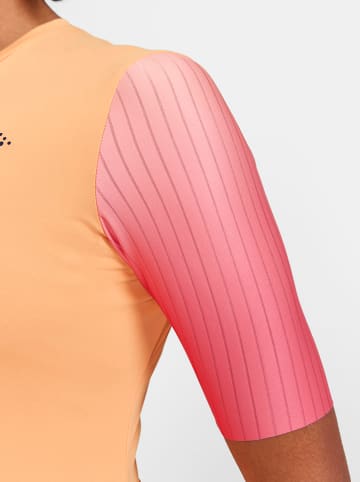 Craft Koszulka kolarska "ADV Aero Jersey" w kolorze pomarańczowym