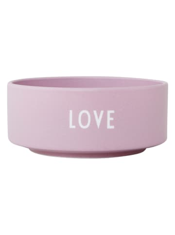 Design Letters Snackschale "Love" in Rosa - Ø 12 cm