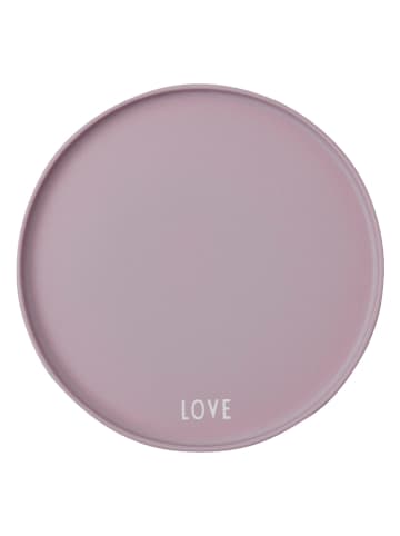 Design Letters Talerzyk śniadaniowy "Love" w kolorze jasnoróżowym - Ø 21,5 cm