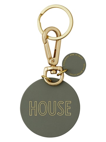 Design Letters Brelok "House" w kolorze złoto-szarym na klucze