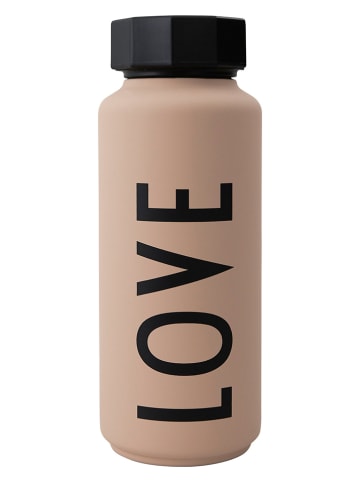 Design Letters Butelka termiczna "Love" w kolorze beżowym - 500 ml