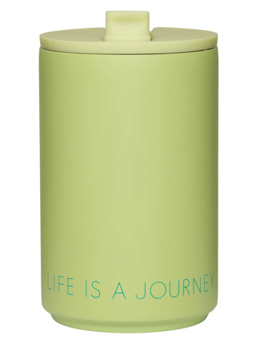 Design Letters Thermobecher "Life is..." in Hellgrün - 350 ml