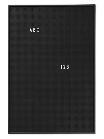 Design Letters Message-Board in Schwarz - A2