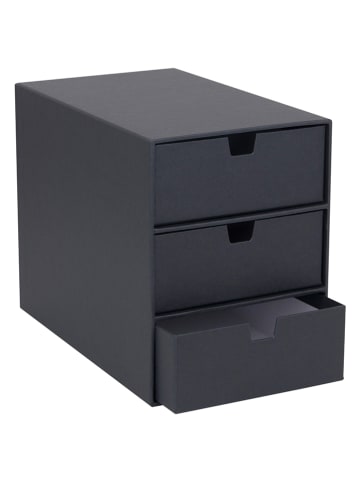 BigsoBox Schubladenbox "Ingrid" in Anthrazit - (B)16 x (H)20,5 x (T)25 cm
