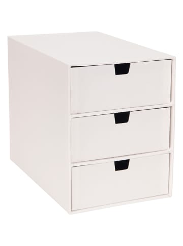 BigsoBox Schubladenbox "Ingrid" in Weiß - (B)16 x (H)20,5 x (T)25 cm