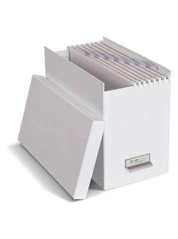 BigsoBox Hängemappenbox "Johan" in Weiß - DIN A4