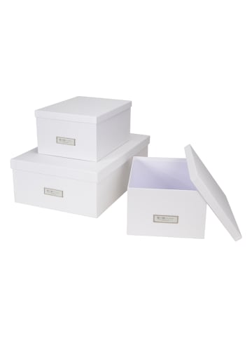 BigsoBox 3-delige set: opbergboxen "Inge" wit