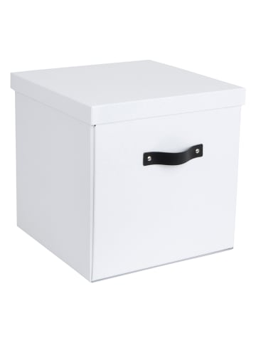 BigsoBox Opbergbox "Logan" wit - (B)31,5 x (H)31 x (D)31,5 cm
