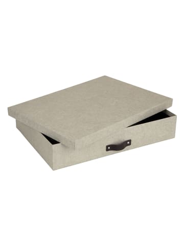 BigsoBox Documentbox "Sverker" beige - (L)43,5 x (B)31 x (H)8,5 cm