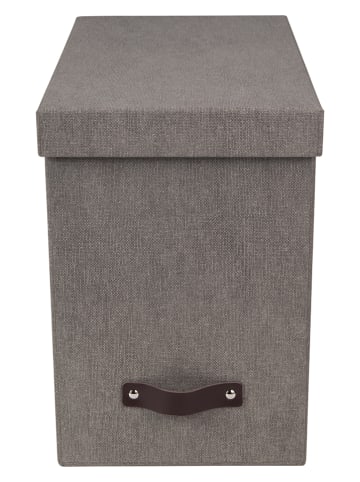 BigsoBox Pudełko w kolorze szarym na teczki - DIN A4