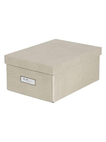 BigsoBox Opbergbox beige - (B)22,5 x (H)13,5 x (D)31,5 cm