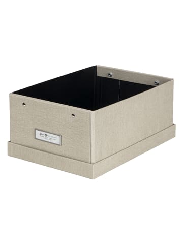 BigsoBox Pudełko w kolorze beżowym - 22,5 x13,5 x 31,5 cm