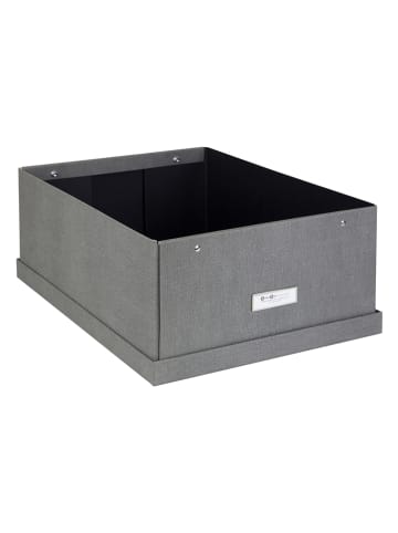 BigsoBox Opbergbox "Katrin" grijs - (B)34,5 x (H)18,5 x (D)45 cm